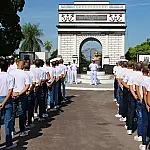 Primeira turma com marinheiras-recrutas é recebida no 6º Distrito Naval