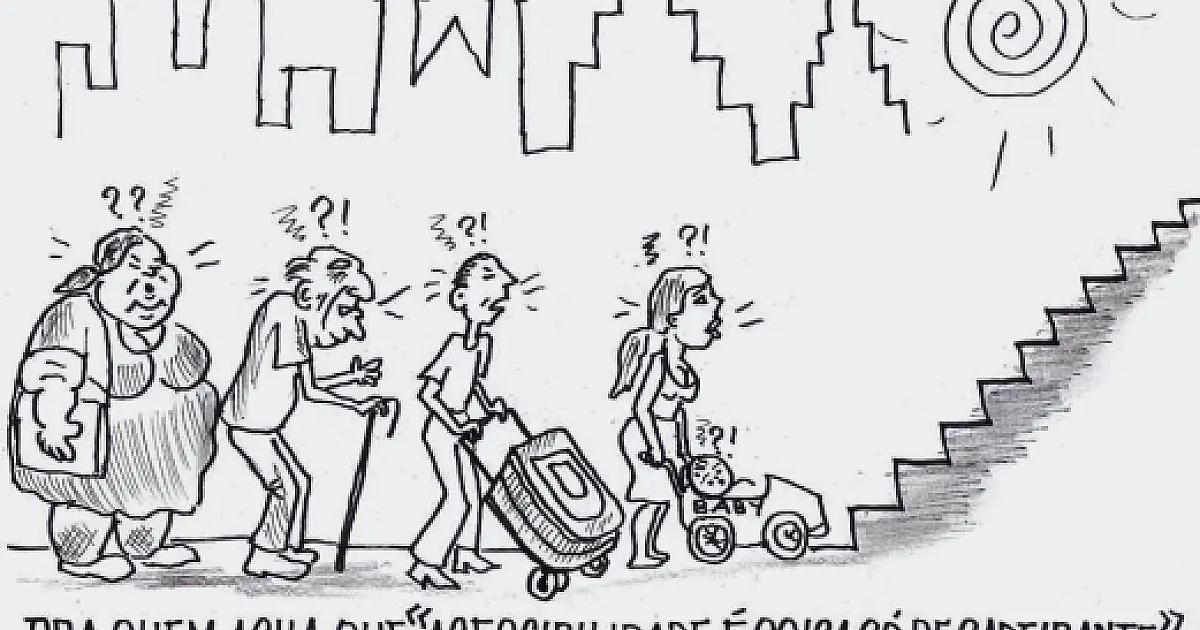 Pedestres: sempre em 2º plano