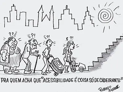 Pedestres: sempre em 2º plano