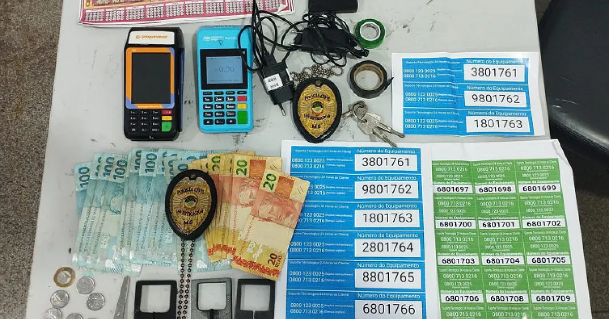 Homem é preso em flagrante por golpes bancários em Corumbá