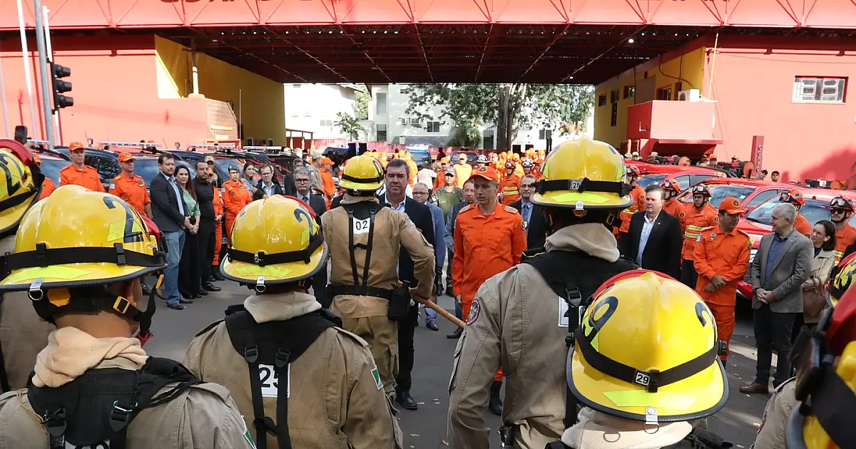 Foram entregues equipamentos à Polícia Penal para o combate a incêndios no Pantanal