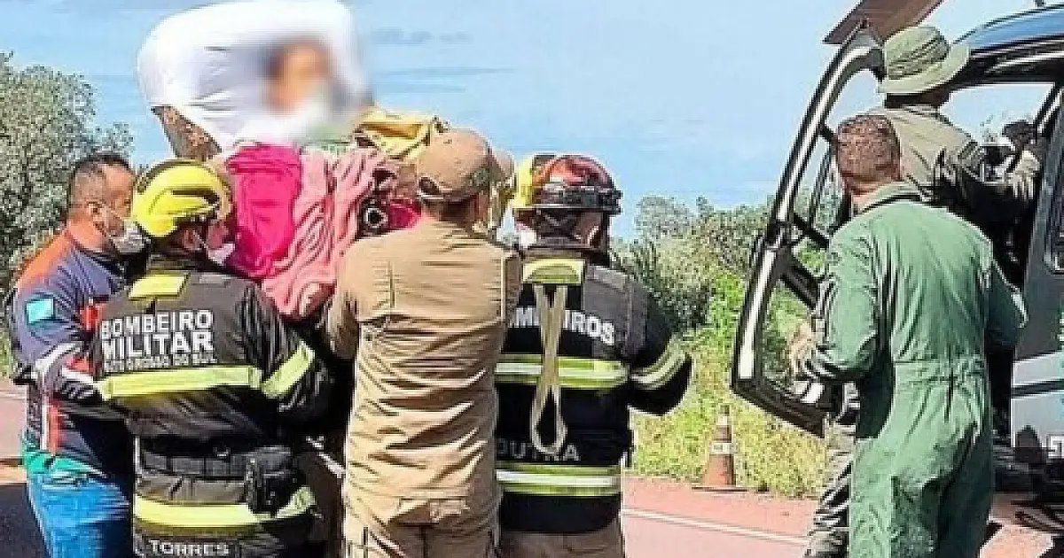 Criança de seis anos vítima de acidente na BR-262 passará por amputação
