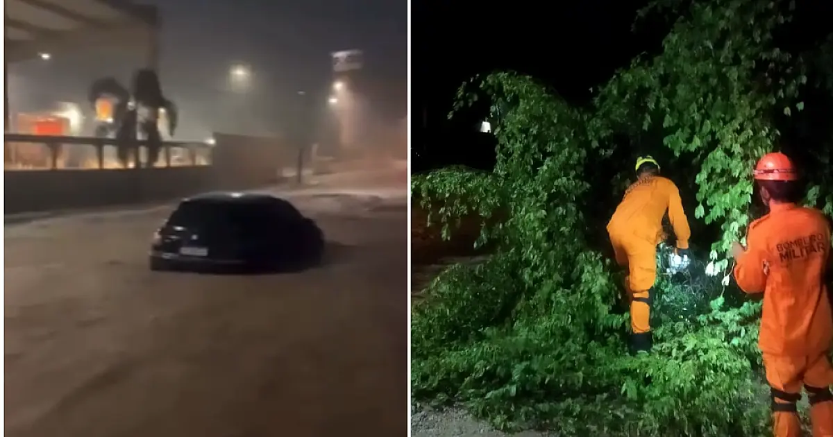 Chuva forte e ventos intensos causaram transtornos em Corumbá e Ladário