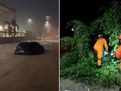 Chuva forte e ventos intensos causaram transtornos em Corumbá e Ladário