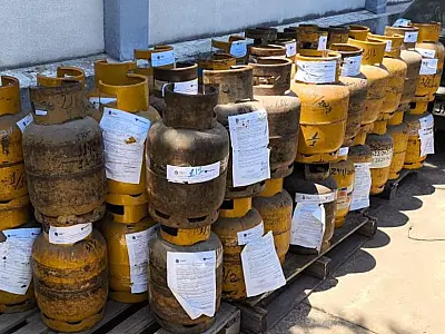 Receita apreendeu 150 botijões de gás e 15 mil litros de combustível em 2024