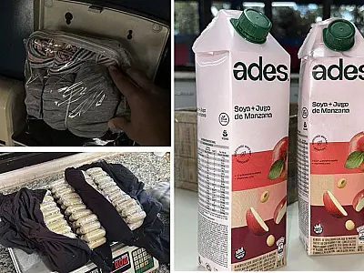 Fiscalização encontra cocaína no banheiro do ônibus e até em caixas de suco