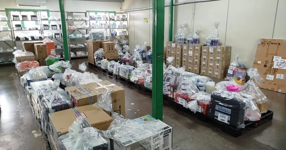 Leilão da Sefaz oferece 400 lotes com eletrônicos, vestuário e diversos itens a partir de R$ 200