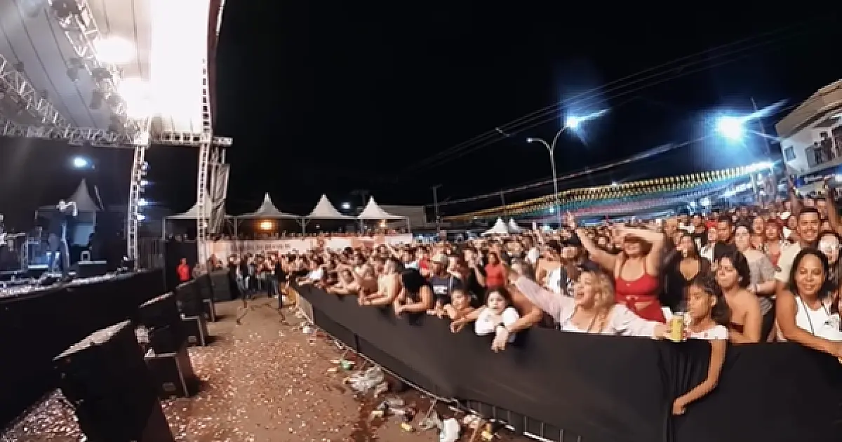 Cleber e Cauan atraiu grande público para 1ª noite do Banho de São João em Ladário