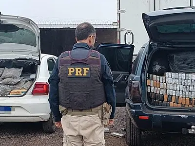 PRF apreende 1,7 tonelada de maconha durante abordagem na BR-060
