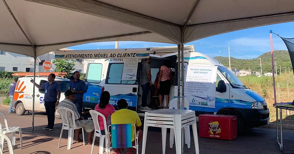 Ação itinerante da Sanesul atende moradores de Ladário até 17 de junho