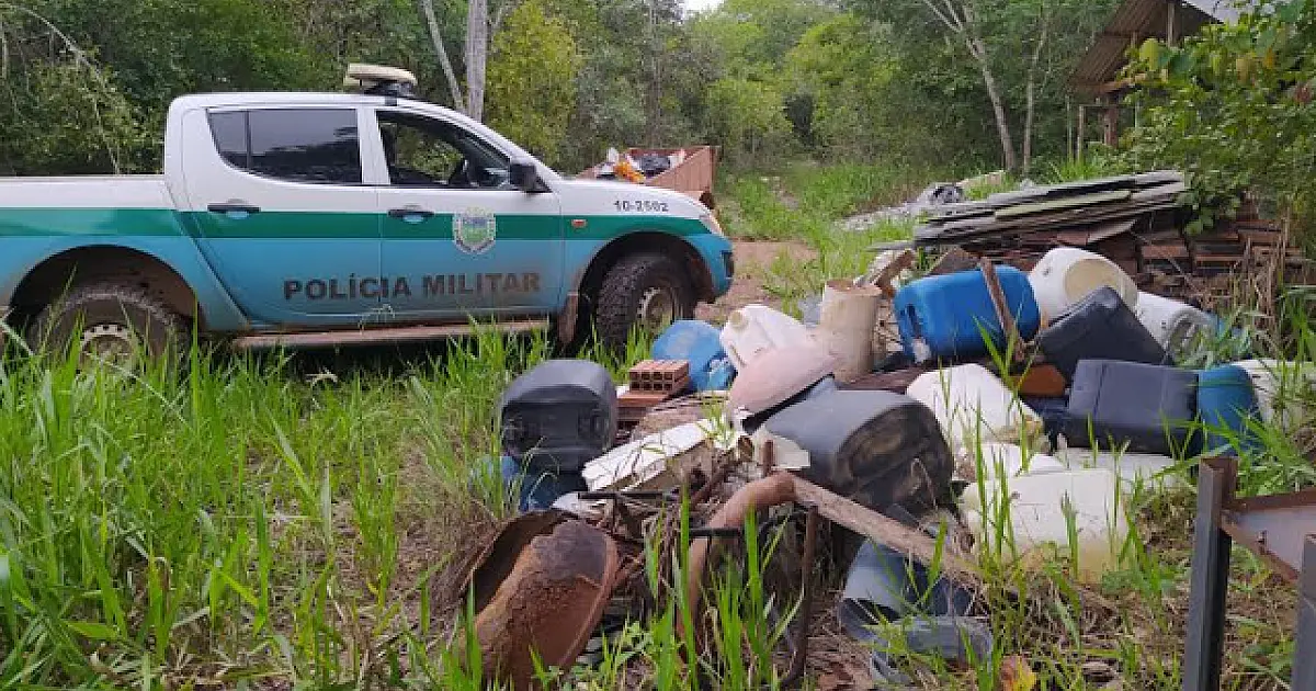 Proprietário de pesqueiro é multado por lançamento ilegal de resíduos sólidos