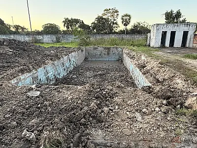 Recuperação da piscina do CRAS em Ladário retoma espaço de convivência