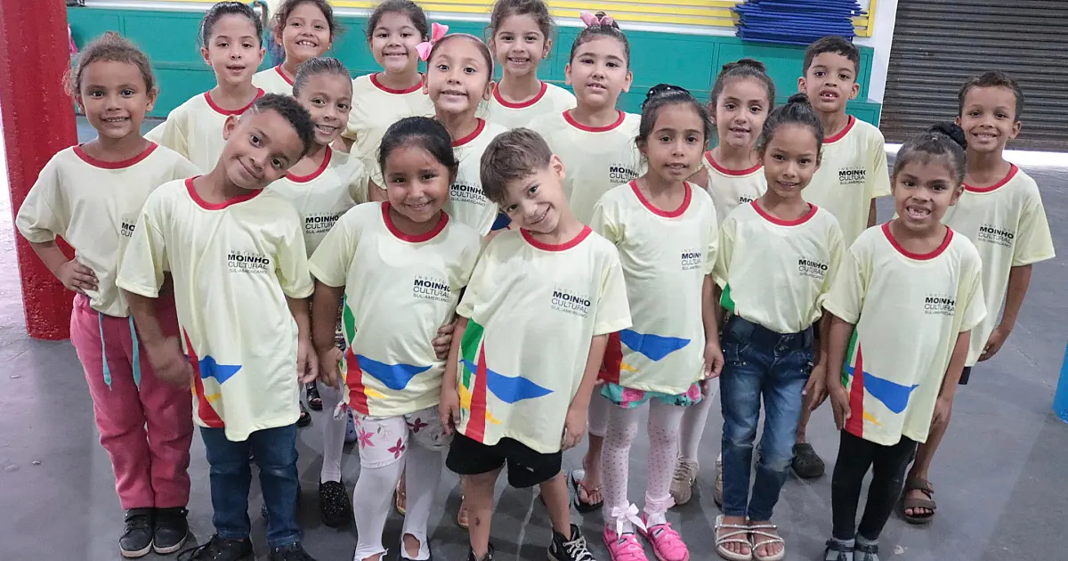 Inscrições para o Moinho Cultural iniciam dia 24 de janeiro para crianças de 7 à 9 anos