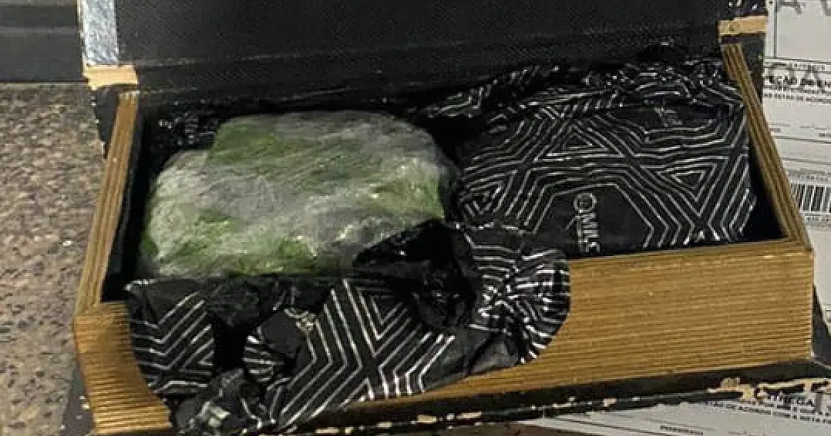 Fiscalização flagra encomenda com livro falso recheado de maconha