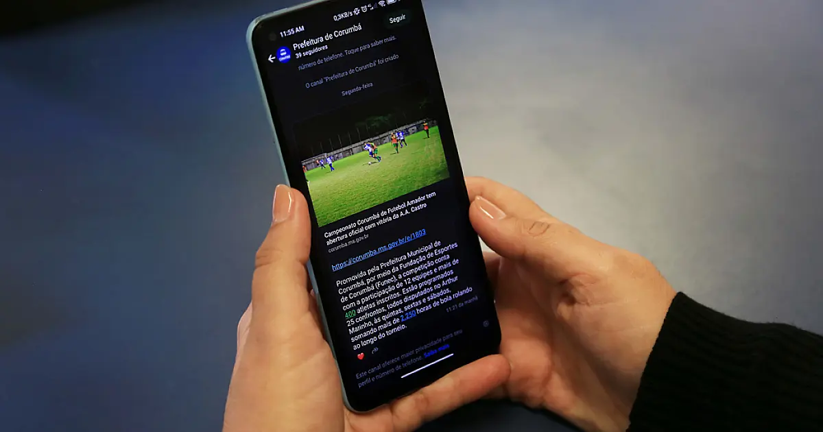 Prefeitura de Corumbá lança canal de informações no WhatsApp