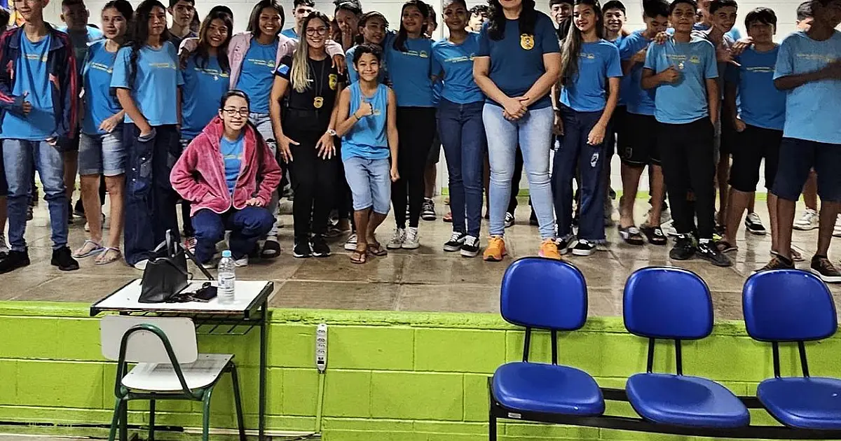 Polícia Civil realiza palestra sobre abuso sexual para alunos do CAIC em Corumbá