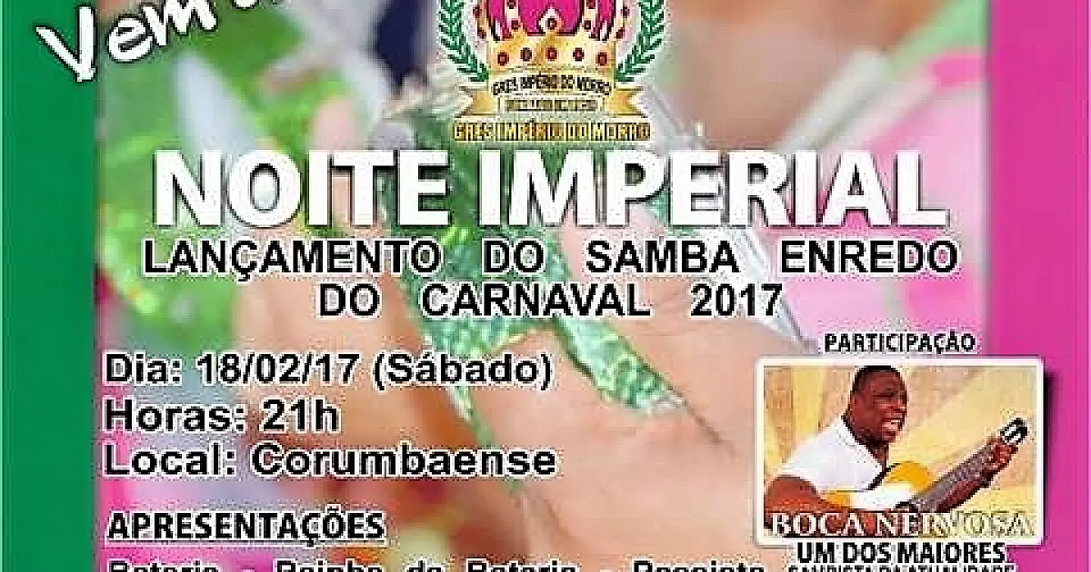 Noite Imperial acontece no ginásio do Corumbaense neste sábado