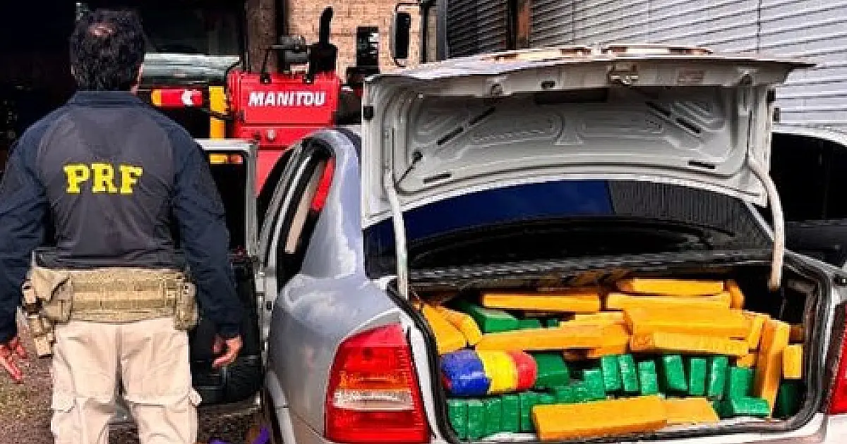 Homem que transportava 943 kg de maconha é preso pela PRF