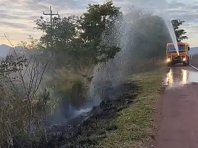 Quatro incêndios em 24 horas alertam para riscos do período de estiagem em Corumbá