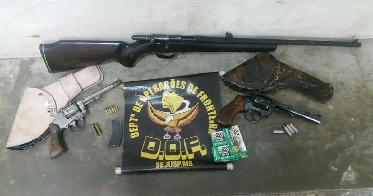 DOF apreende armas e prende foragido da justiça no Cervejaria