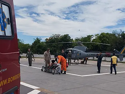 Operação aérea resgata ribeirinha no Paiaguás