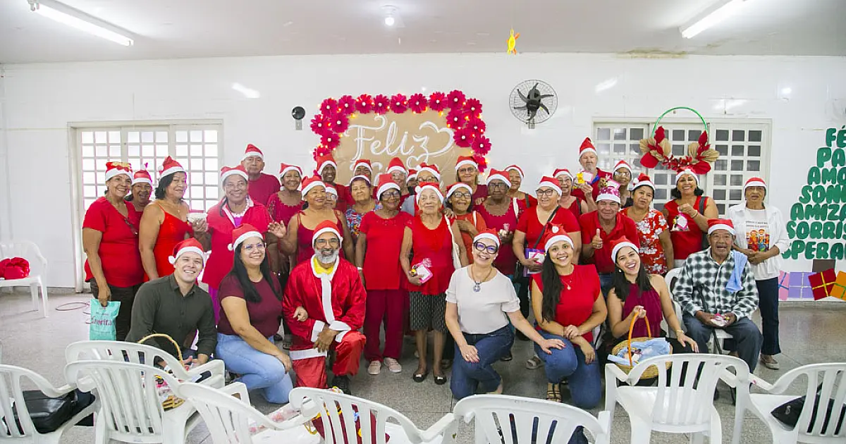 CRAS I realiza confraternização de Natal para grupo de idosos