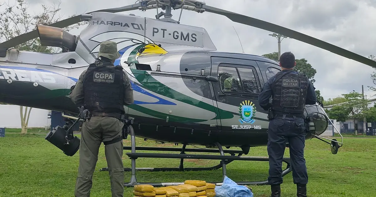 PM apreende mais de 34 quilos de drogas na área rural de Corumbá
