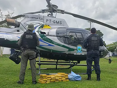 PM apreende mais de 34 quilos de drogas na área rural de Corumbá