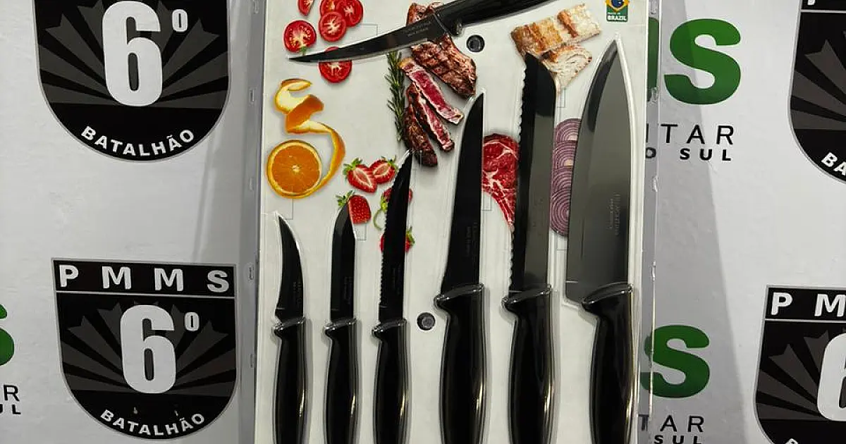 Homem tenta furtar faqueiro em loja e acaba detido pela PM em Corumbá