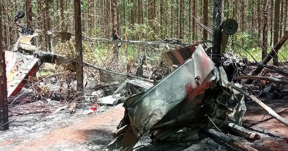 Morre piloto que teve 90% do corpo queimado após queda de aeronave em MS