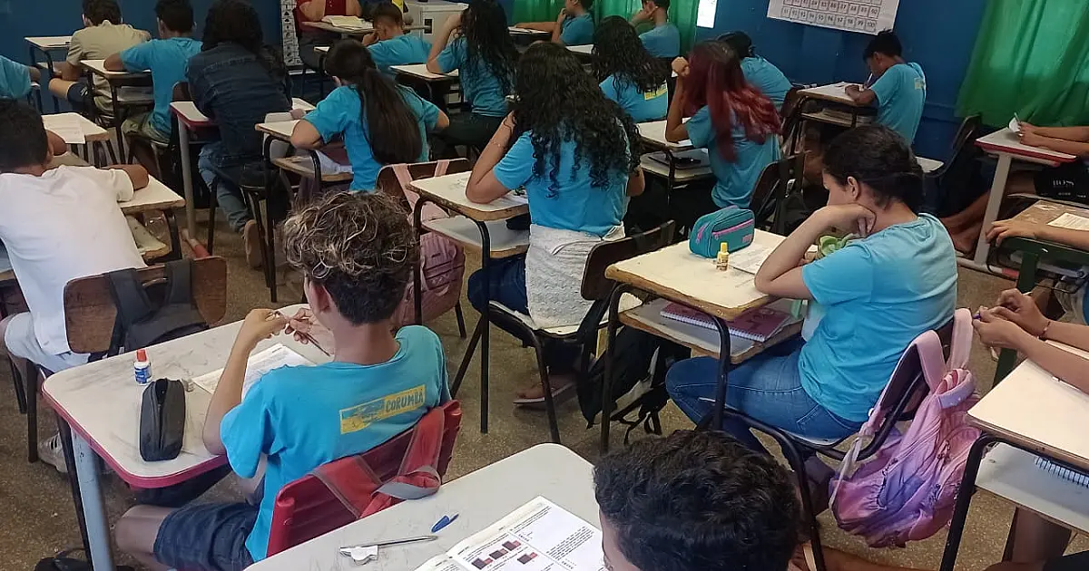 Estudantes da Reme de Corumbá participam da 1ª fase da Olimpíada Brasileira de Matemática