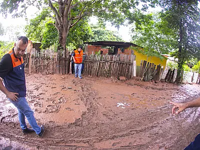 Chuvas intensas atingem cerca de 200 famílias em Corumbá