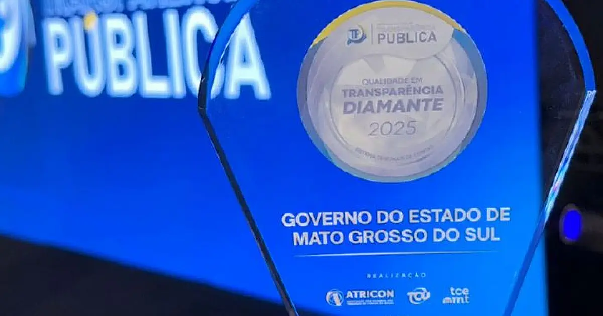 MS recebe Selo Diamante e se destaca entre estados mais transparentes do país