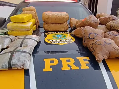 Rapaz de 17 anos é detido com 28 kg de drogas na BR 262