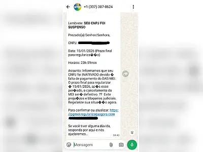 Criminosos aproveitam Mutirão do Mei para aplicar golpes via WhatsApp