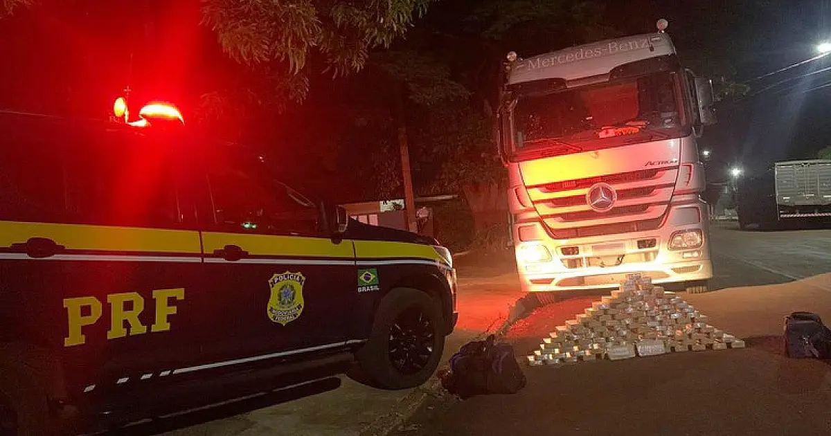 PRF apreende 102 Kg de pasta base de cocaína em Terenos