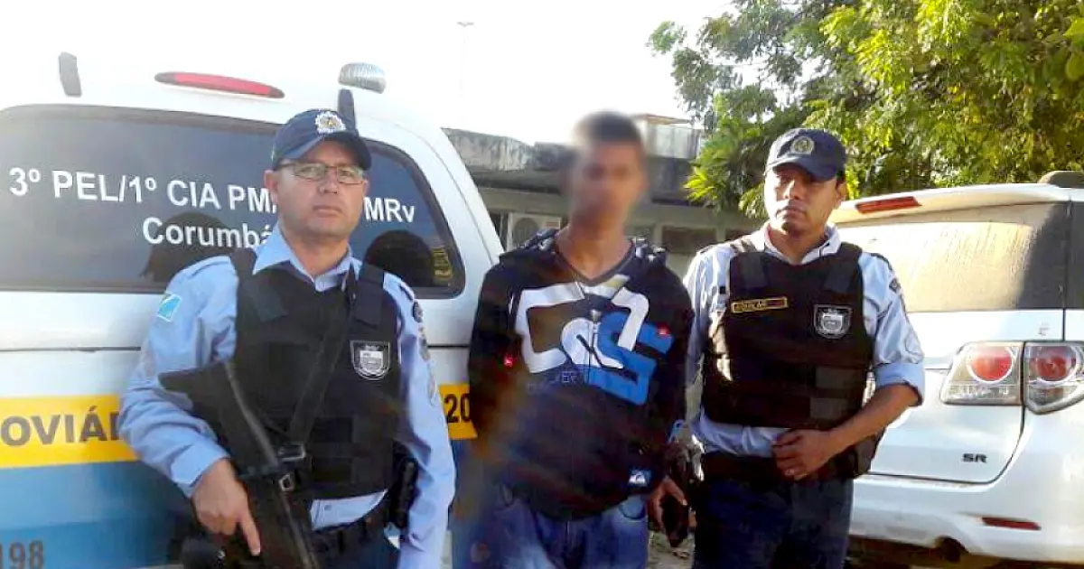 Jovem que assumiu assassinato de PM é preso durante tentativa de fuga para Bonito