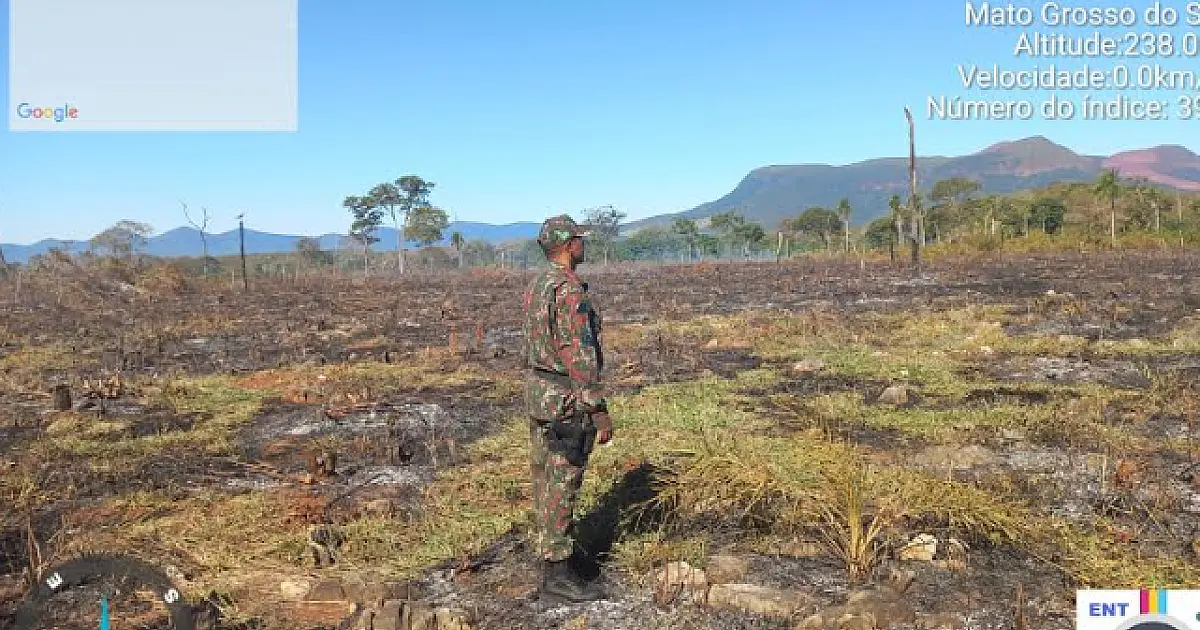 Proprietário rural é multado em R$ 2 mil por provocar incêndio em pastagem