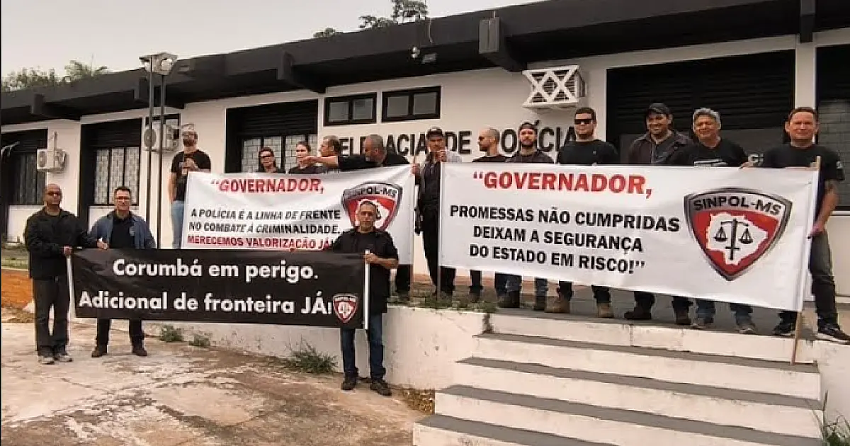 Policiais Civil de MS fazem nova paralização em MS