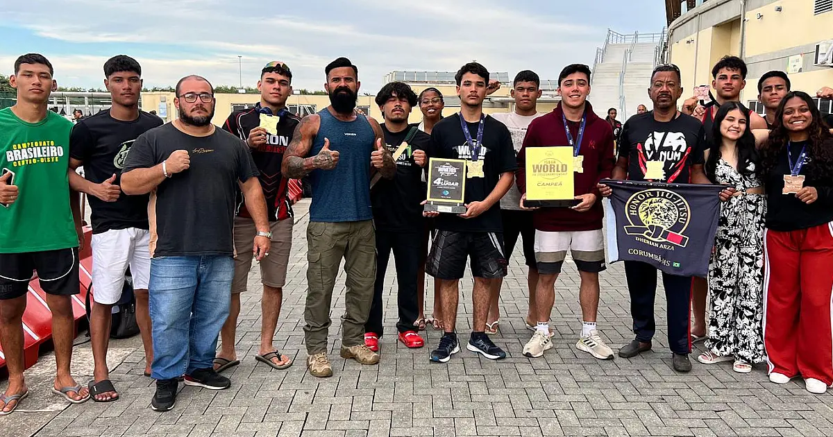 Atletas de Corumbá brilham no Mundial de Jiu-Jitsu com sete medalhas