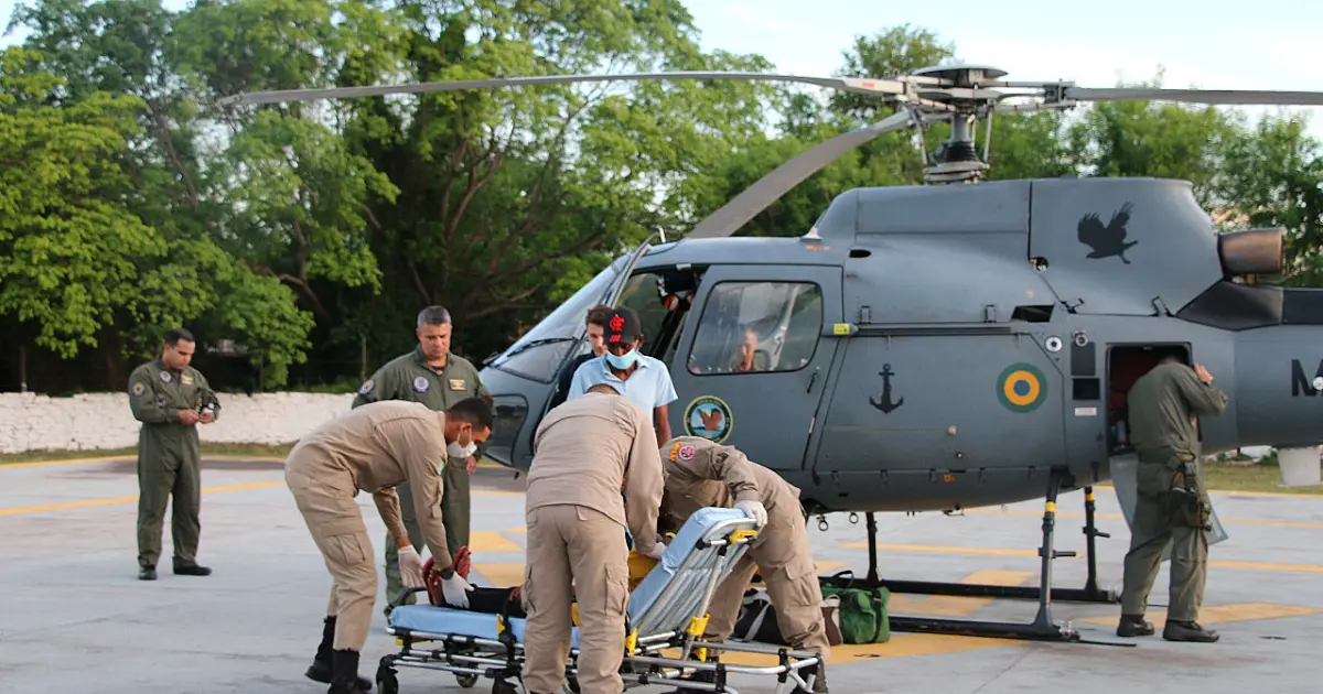 Criança que vomitando sangue é socorrida de helicóptero na região do Paiaguás