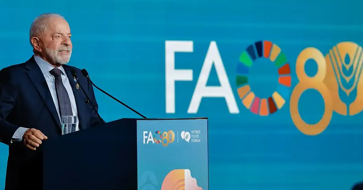 Fome é irmã da guerra, diz Lula no Fórum Mundial da Alimentação