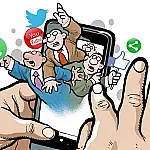 Fugindo do patrão...