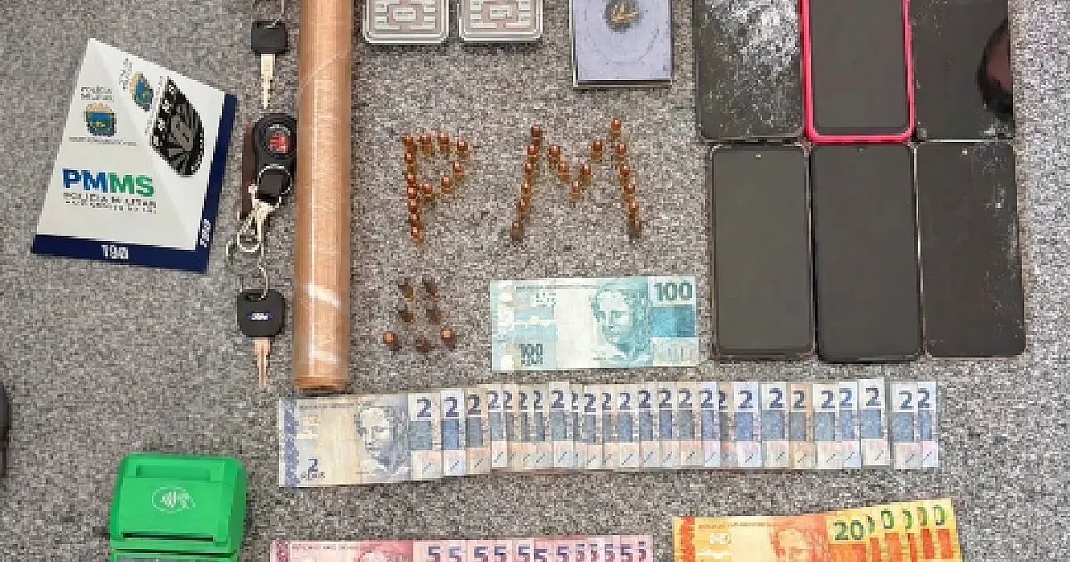 PM prende envolvidos e apreende munições de uso restrito em Ladário