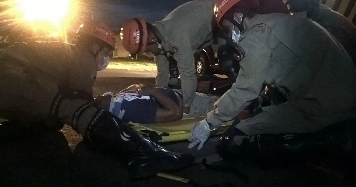 Motociclista abandona vítimas de atropelamento no Guatós