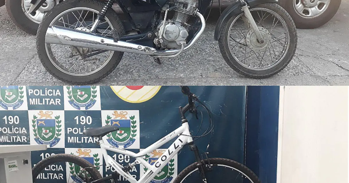 Polícia Militar recupera motocicleta roubada