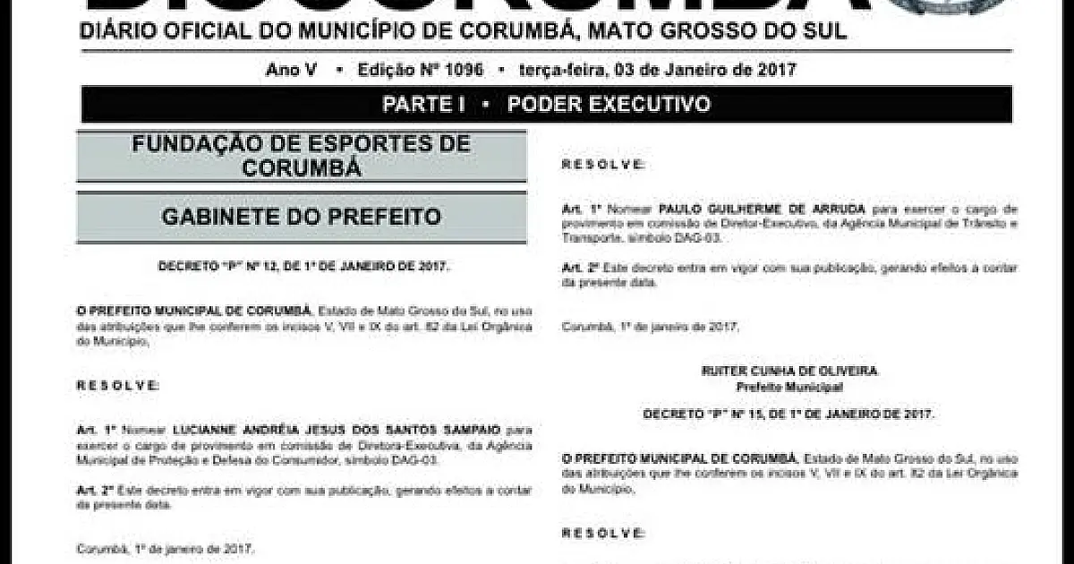 Prefeitura exonera 311 servidores visando reestruturação da gestão pública em Corumbá