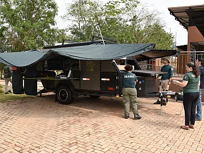 Trailer moderno reforça resgate e reabilitação de animais no Pantanal