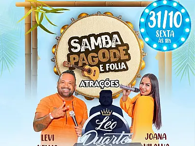 Hoje é dia de festa com samba e pagode no bairro Centro América