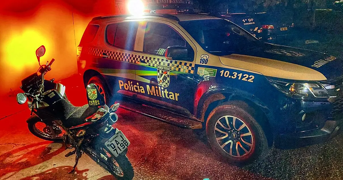 PM de Corumbá recupera motocicleta roubada no bairro Popular Velha